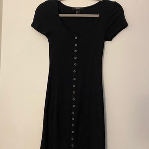 Black bodycon dress